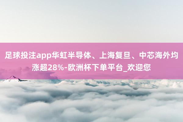 足球投注app华虹半导体、上海复旦、中芯海外均涨超28%-欧洲杯下单平台_欢迎您